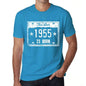 The Star 1955 Is Born Mens T-Shirt Blue Birthday Gift 00455 - Blue / Xs - Casual