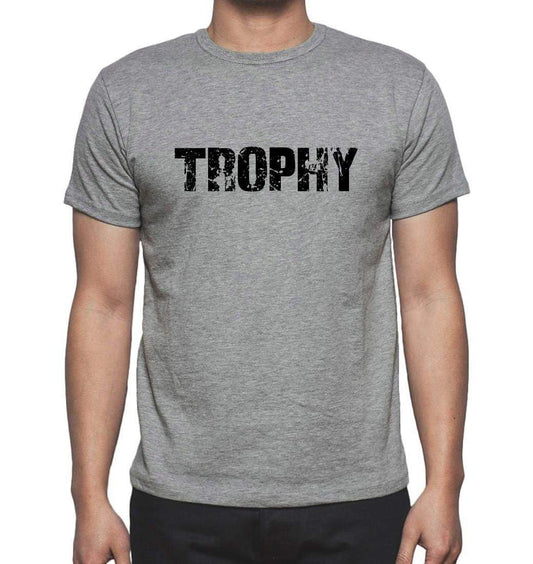 Trophy Grey Mens Short Sleeve Round Neck T-Shirt 00018 - Grey / S - Casual
